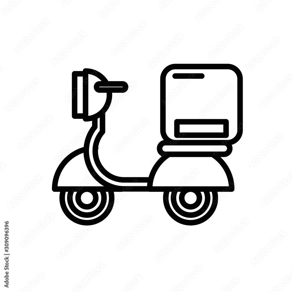 motorcycle vehicle with box packing postal service motorcycle vehicle with box packing postal service