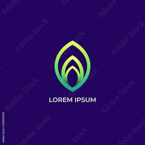 modern logo with gradient. The best choice to start a new business and rebranding. Simple and futuristic style Illustration EPS 10