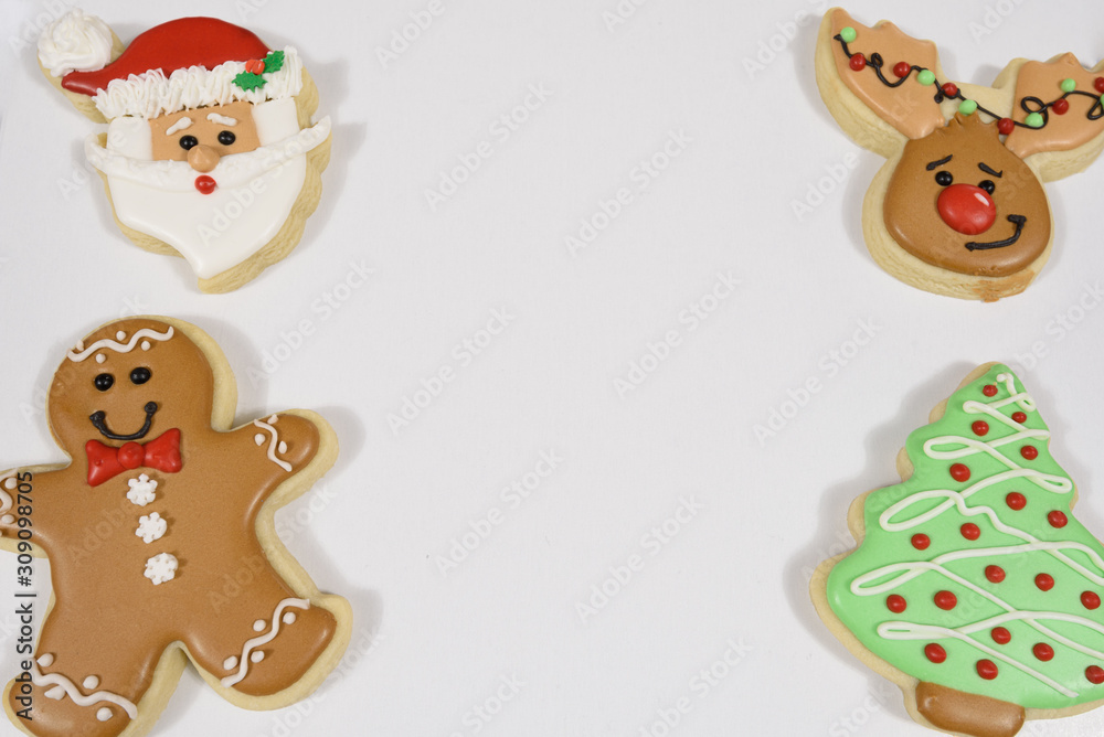 christmas decorated cookies