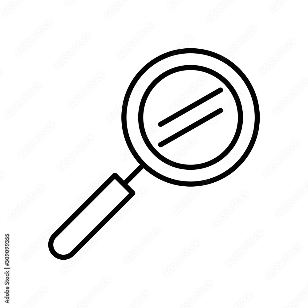 search magnifying glass isolated icon search magnifying glass isolated icon