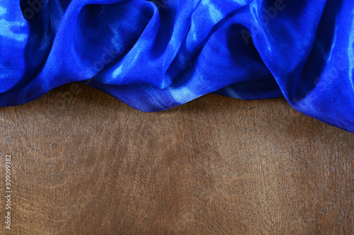 Silk colored fabric on dark...