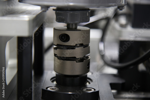 coupling installation  with an industrial motor