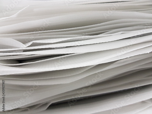 Wallpaper Mural White foam bags arranged in rows Torontodigital.ca