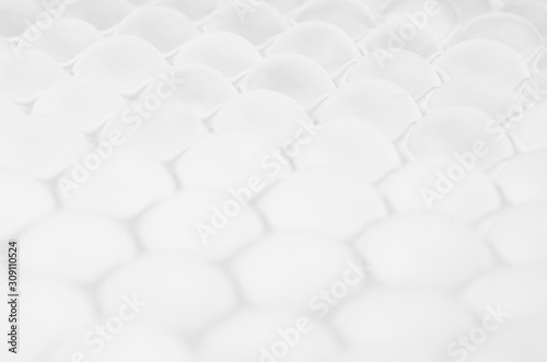 White transparent rounds as creative abstract background.