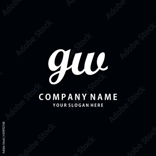Initial GW white color logo template 