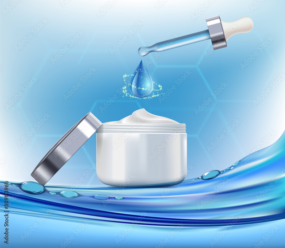 Cosmetic cream with coenzyme Q10. Template packaging Cosmetic cream with coenzyme Q10. Template packaging