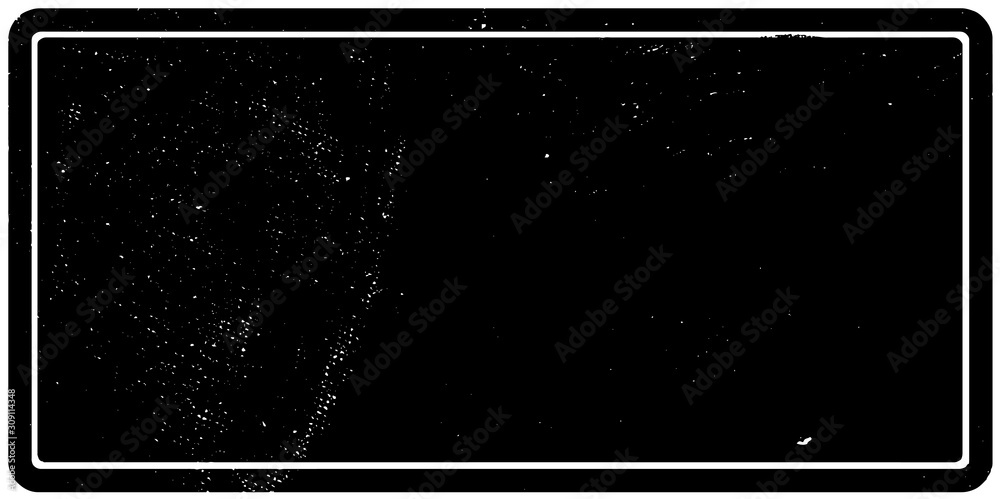 Obraz premium Grunge rubber stamp rectangular. Black background for text, label, icons