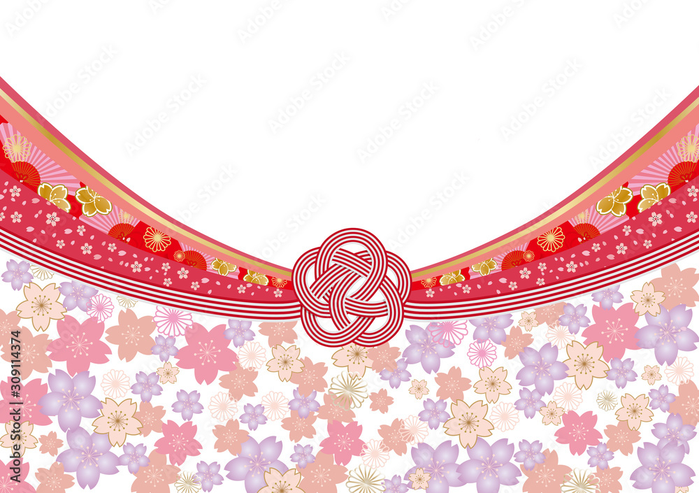 Vetor Do Stock 水引 和風 帯 桜 水引き 和風 模様 着物 成人式 ひな祭り 正月 和柄 フレーム 桜 帯 新年 Adobe Stock Vetor Do Stock 水引 和風 帯 桜 水引き 和風 模様 着物 成人式 ひな祭り 正月 和柄 フレーム 桜 帯 新年 Adobe Stock