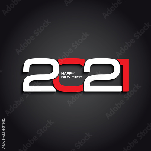 2021 dark background creative design for your greetings card, flyers, invitation, poster, brochure, banner, calendar
