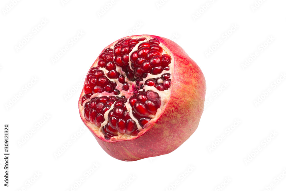 Fototapeta premium Sweet pomegranate isolated on white background.