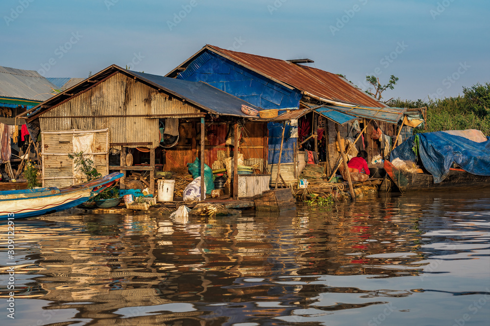 Floating village, Cambodia, Tonle Sap, Koh Rong island. Floating village, Cambodia, Tonle Sap, Koh Rong island.