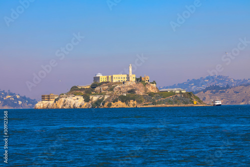 Island of Alcatraz in the Bay of San Francisco