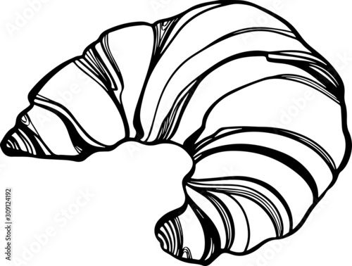 bake bread croissant cookie cake muffin bread food vector illustration isolated cupcake dessert