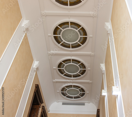 beautiful ceiling with round elements