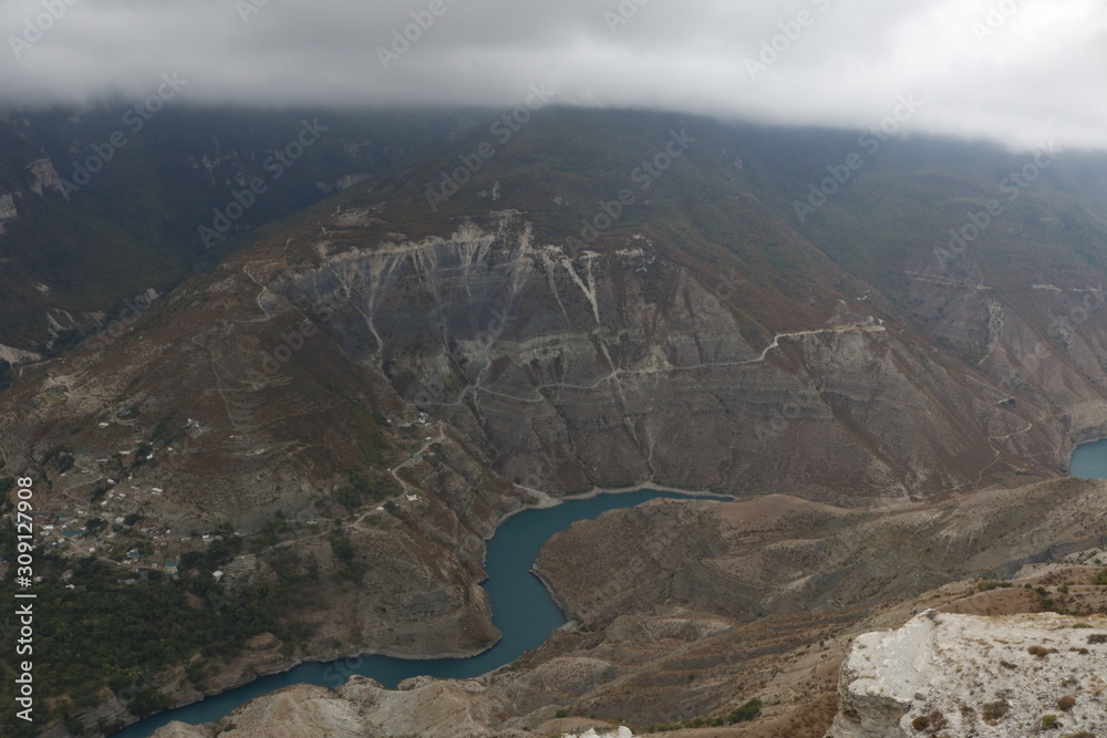 aerial view of mountains