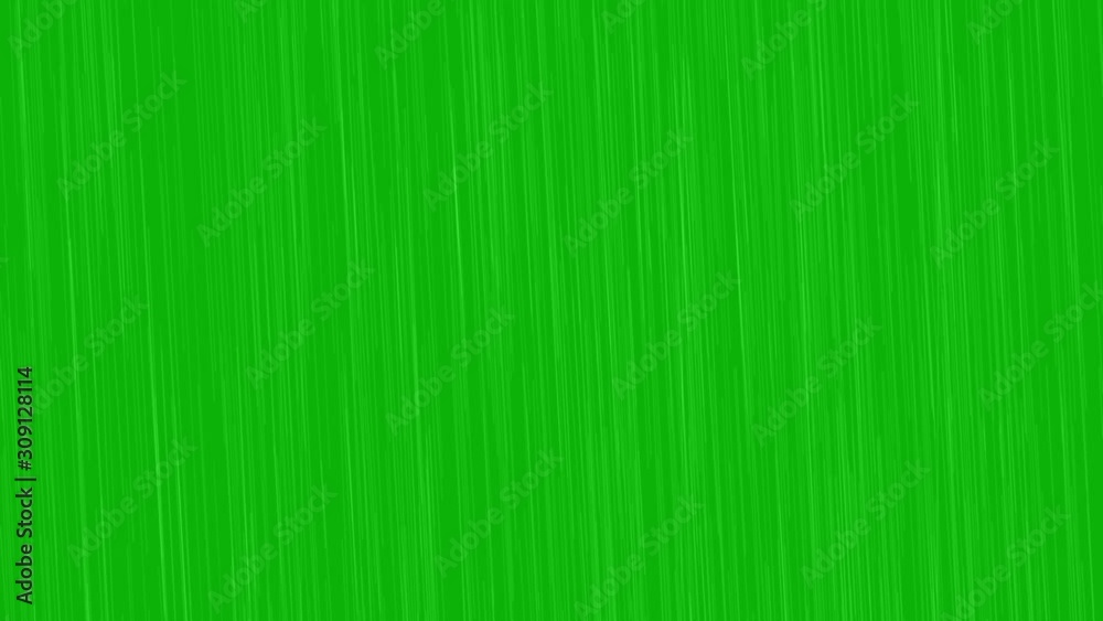 Abstract stormy graphic heavy rain storm shower falling on a green screen background