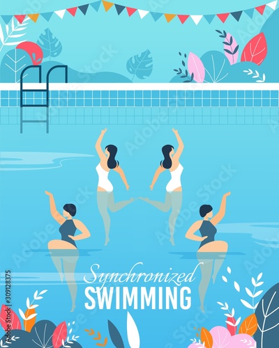 Flat a with Join Synchronized Swimming Performance