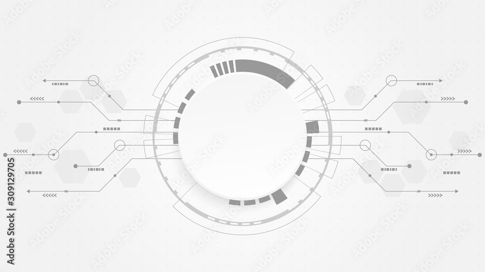 Abstract Digital Technology Cycle background.Business growth transformation Successful financial.