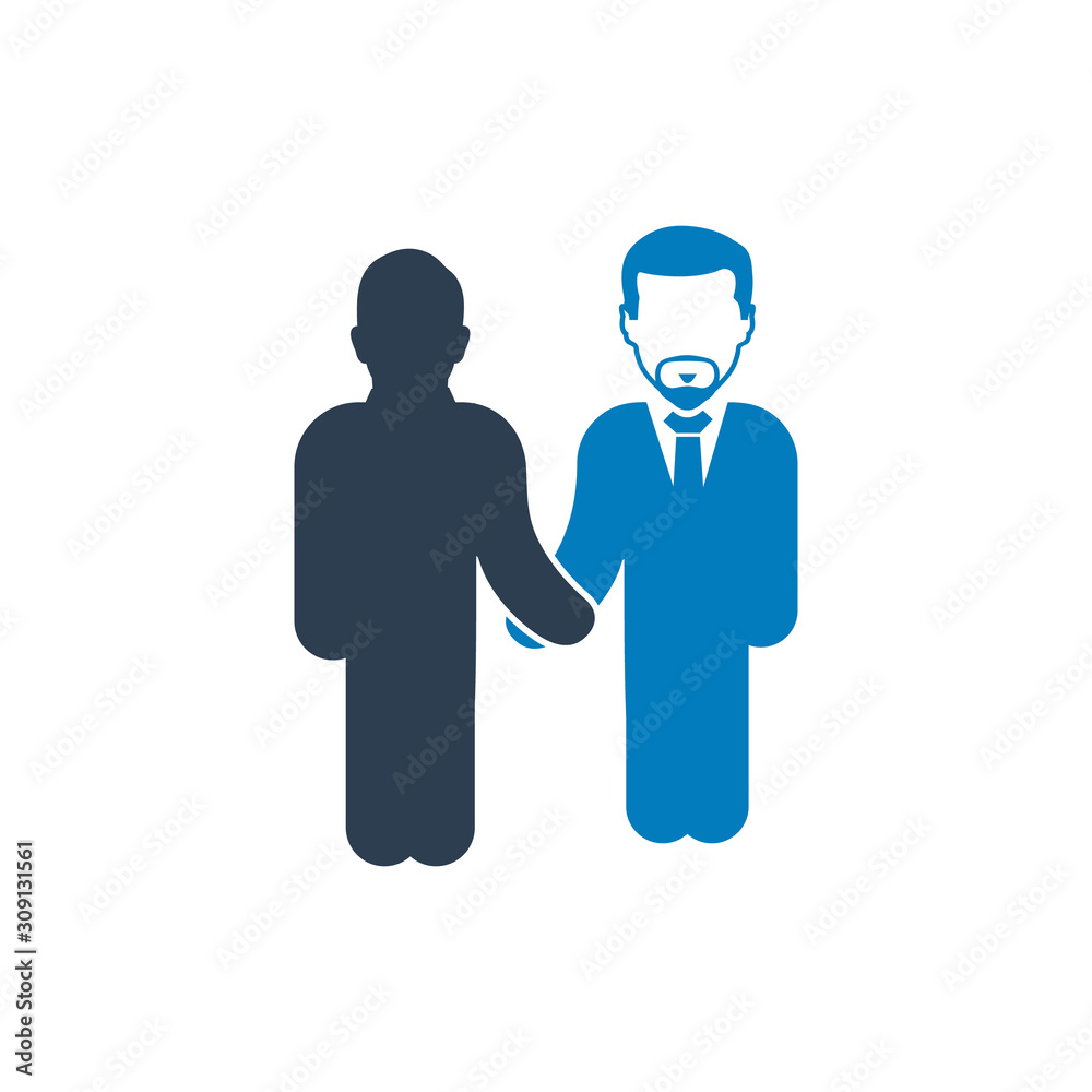 Business Contract, Deal Icon. Flat style vector EPS.