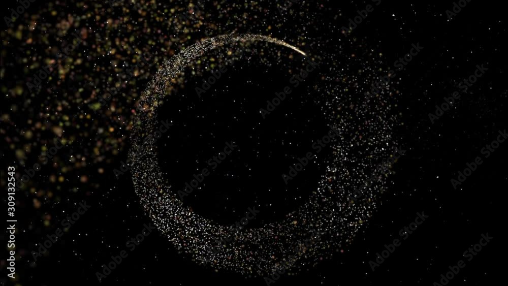 gold particle circle alpha