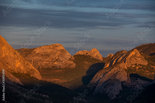 Mountain valley, Barranc de l'Arc, Sella, Alicante province, Costa Blanca, Spain