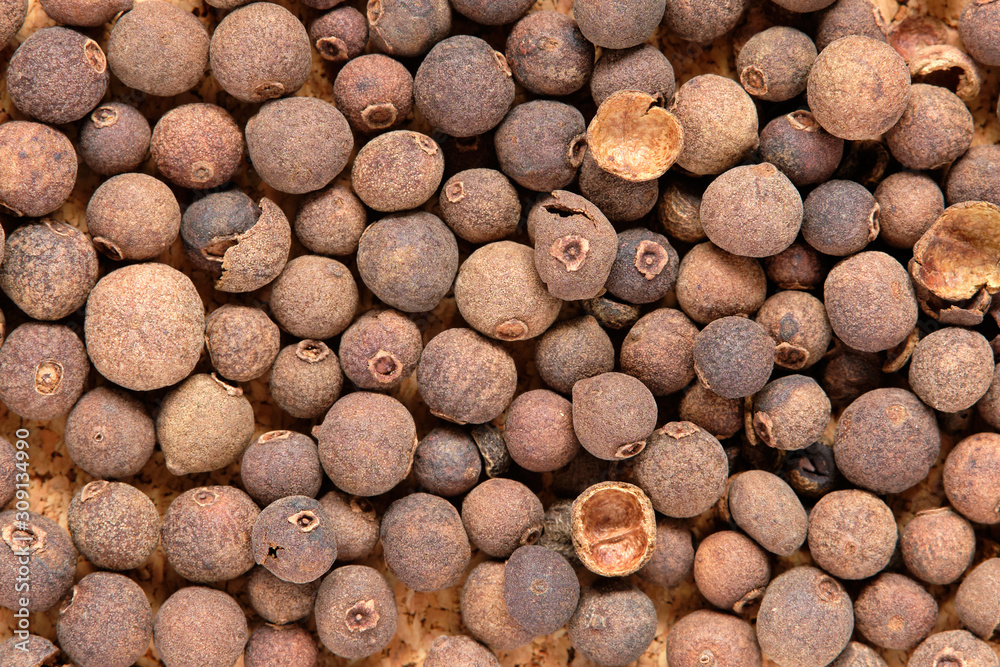 Allspice pepper (Jamaica pepper) close-up Allspice pepper (Jamaica pepper) close-up