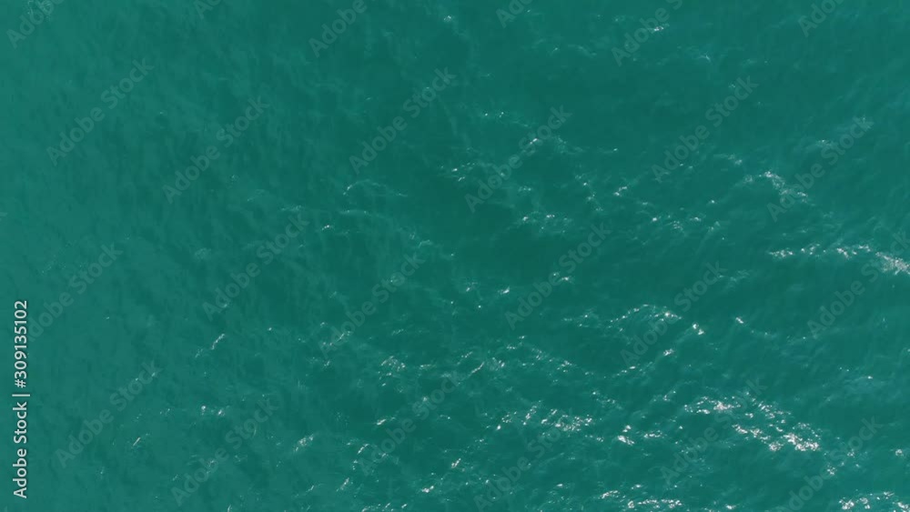 High angle video of ocean.