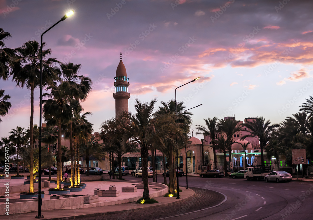 Evening Aqaba. Jordan