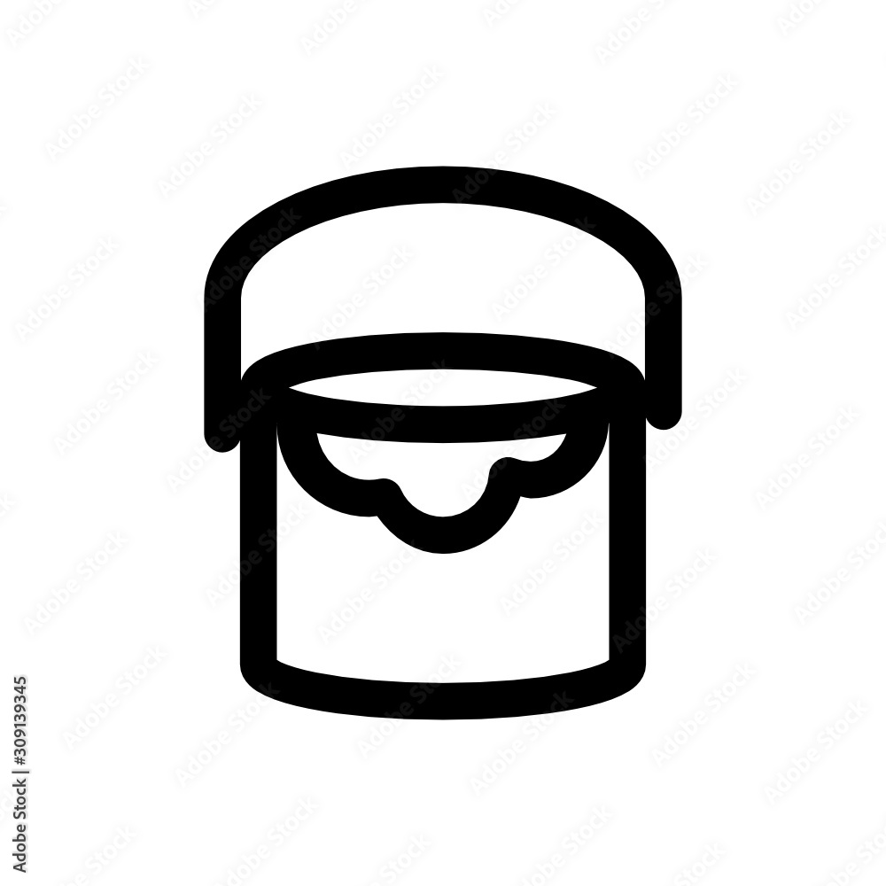 paint icon with line style paint icon with line style