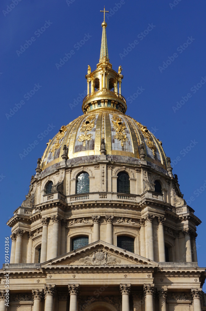 Golden dome of a cathedral