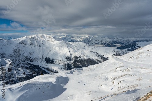 Snowy mountains in austrian alps © white85