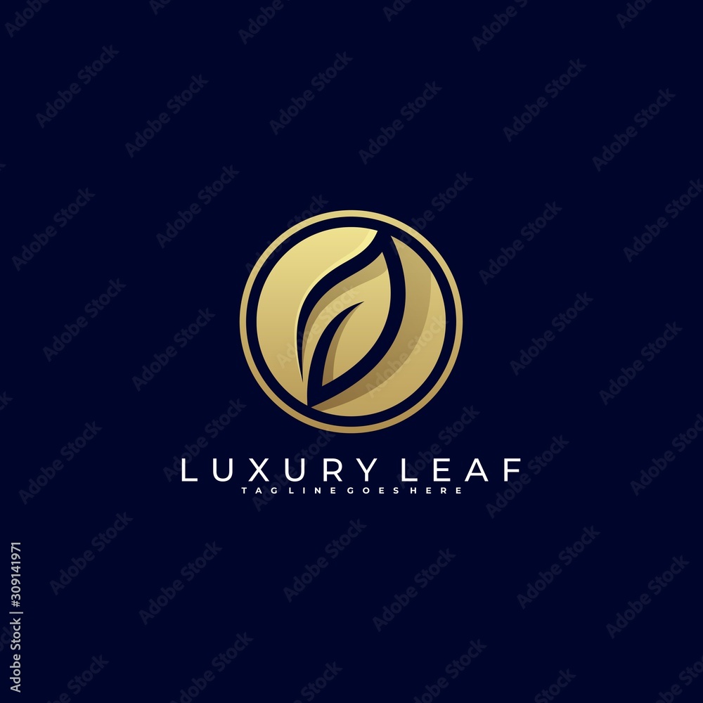 Leaf Luxury Illustration Vector Template