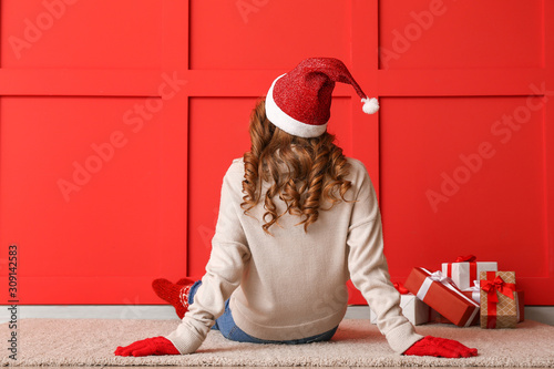 Young woman in winter cloth...