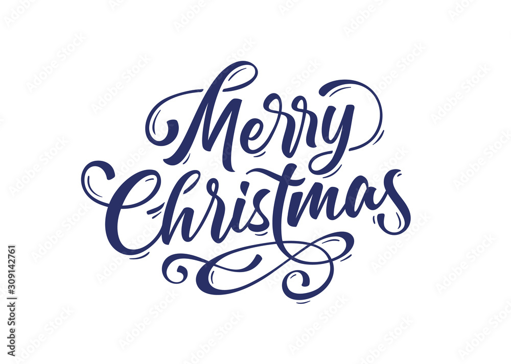 Merry Christmas. Lettering text for Merry Christmas. Greeting card, poster, banner with script text merry christmas. Holiday background with graphic, hand drawn design. Vector Illustration Merry Christmas. Lettering text for Merry Christmas. Greeting card, poster, banner with script text merry christmas. Holiday background with graphic, hand drawn design. Vector Illustration