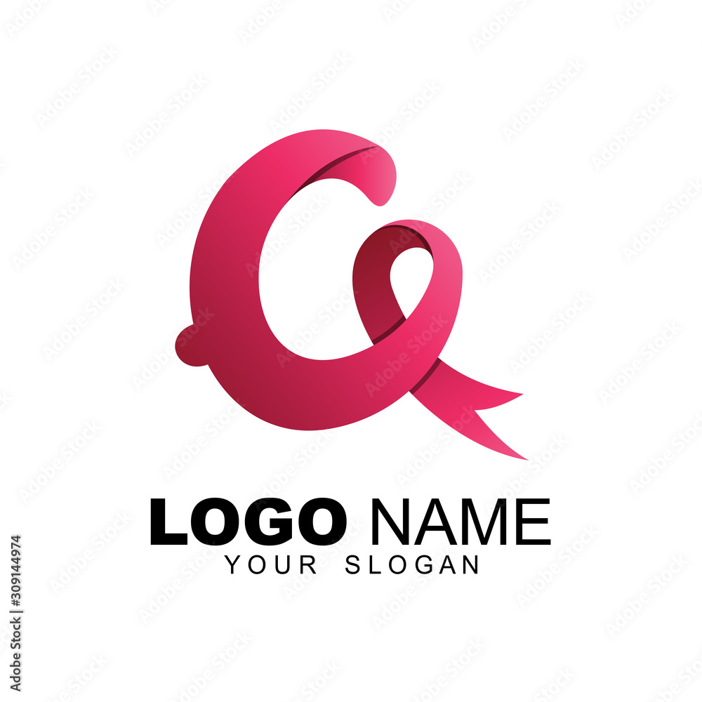 Breast cancer awareness ribbon logo Breast cancer awareness ribbon logo