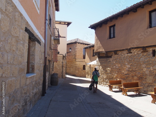 Stroll around the city of Castrojeriz, Camino de Santiago, Way of St. James, Journey from Hornillos del Camino to Castrojeriz, French way, Spain © Mithrax