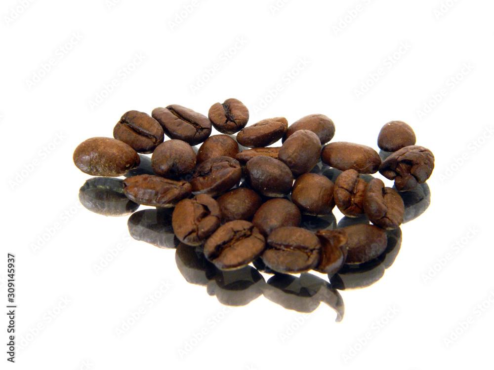 coffee beans isolated on white background coffee beans isolated on white background