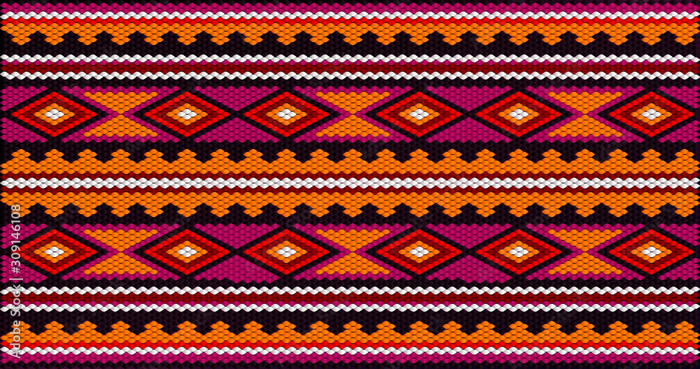 The traditional ornament of the inhabitants of the east and the Arab world.