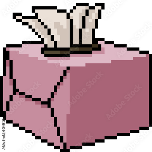 vector pixel art tissue paper