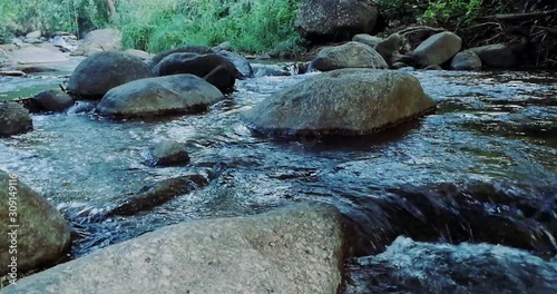 The water flow in Thailand forest footage for nature content