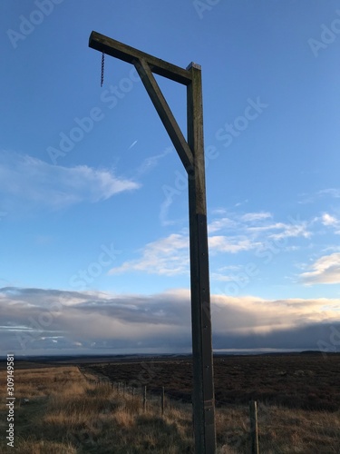 cross on top of mountain