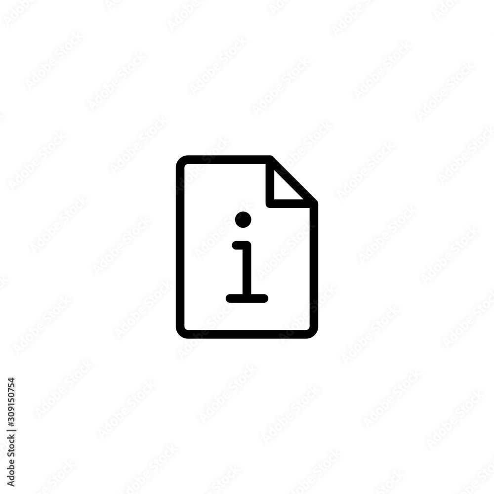 Info file icon. Information Icon Vector Design Symbol illustration Info file icon. Information Icon Vector Design Symbol illustration