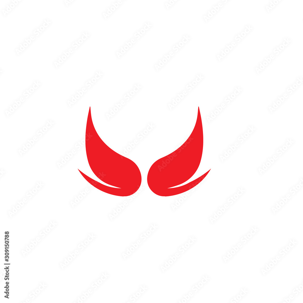 devil horn logo vector template devil horn logo vector template