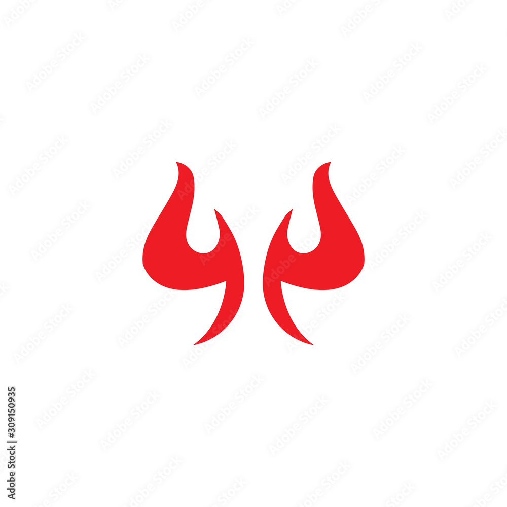 devil horn logo vector template devil horn logo vector template