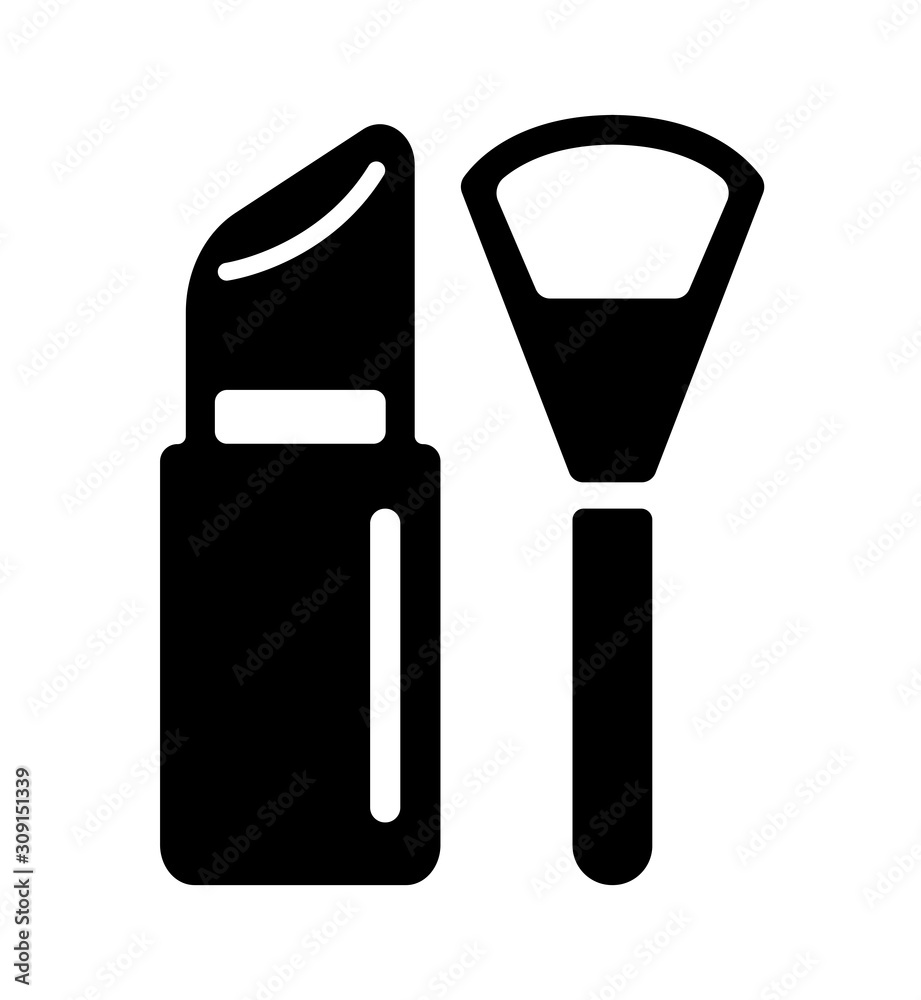Make up, cosmetics vector icon illustration Make up, cosmetics vector icon illustration
