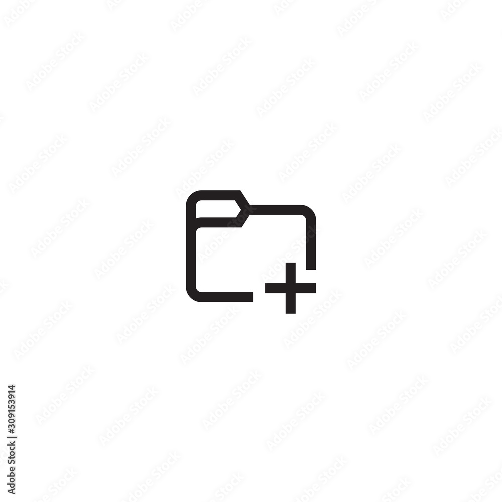 Add Folder Icon. Expand Folder Icon. Modern, simple flat vector illustration for web site or mobile app Add Folder Icon. Expand Folder Icon. Modern, simple flat vector illustration for web site or mobile app