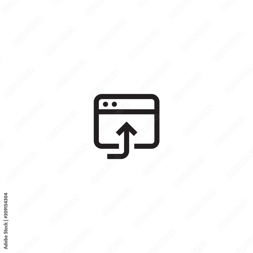 Open in browser icon. Browser vector icon for web and mobile Open in browser icon. Browser vector icon for web and mobile
