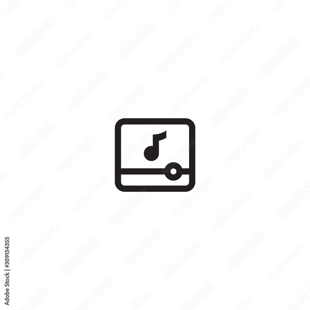 Audio Player Icon. Vector illustration for your web site design or mobile app. Audio Player Icon. Vector illustration for your web site design or mobile app.