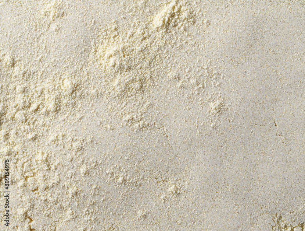 Corn flour background and texture
