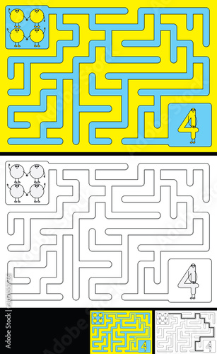 Easy number maze - number 4